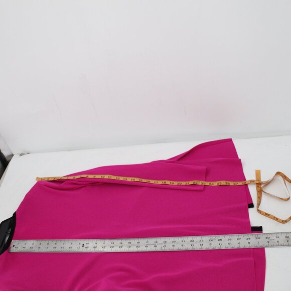 misook Cardigan Women's Large pink One Button jewel Jacket black trim acrylic - Picture 8 of 12